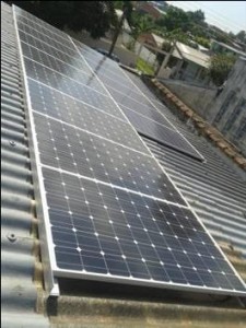 Placa fotovoltaica da Aes Sul 