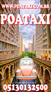 Cartaz do aplicativo de táxi 