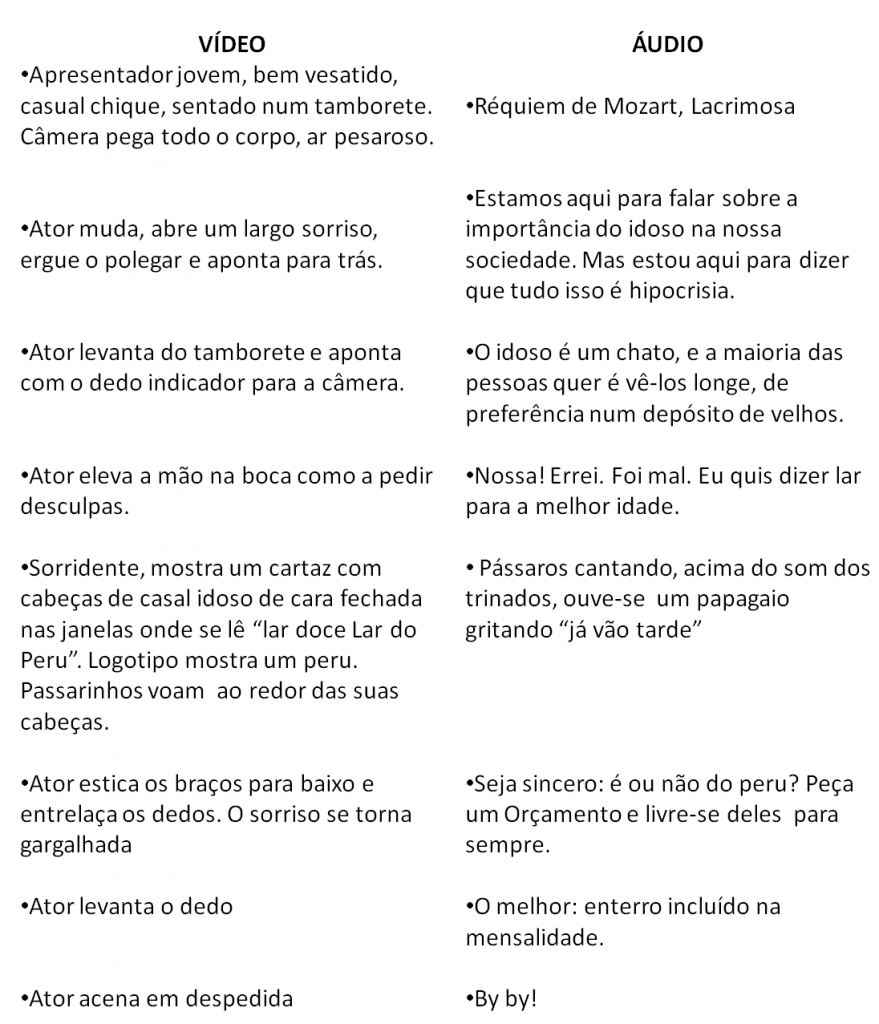 anuncio idosos melhor idade