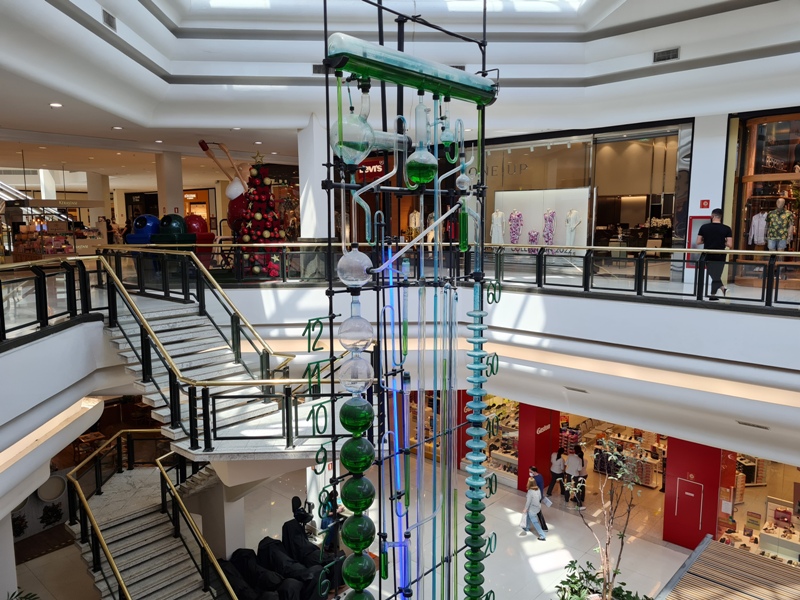 PESSOAS SE ACOTOVELANDO EM SHOPPING
