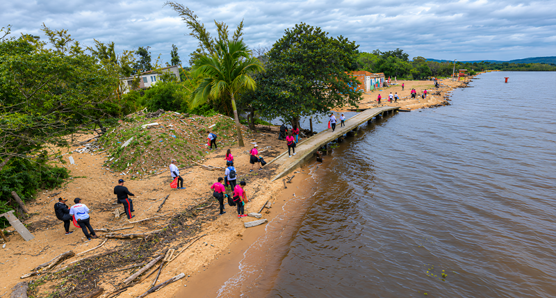 ViaSul, uma empresa Motiva, mobiliza voluntários no #LIMPEOLAGUAÍBA e reforça compromisso com o meio ambiente FOTO DE Jedson Mazetti 